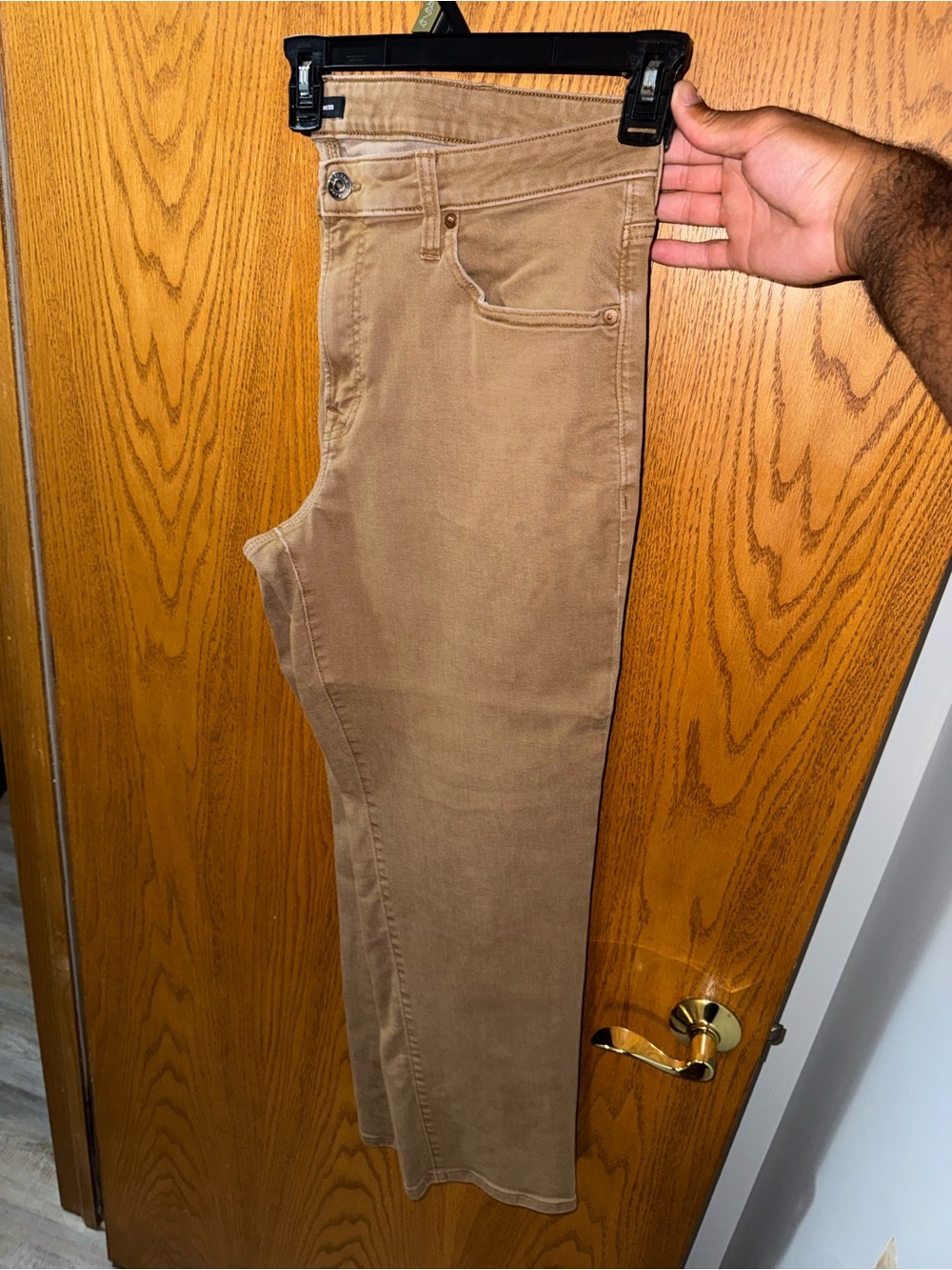 Express Men's Straight Jeans in Light Brown